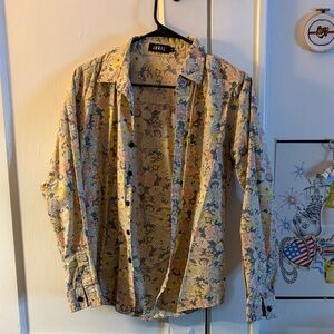 Men's Floral Button Down Shirt